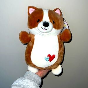 Reginald the Corgi Valentines Squishmallow Hugmee 10”